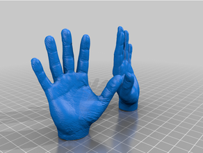 mãos 3d impressão mão 3d print model - Mito3D