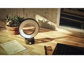 luftig Stimmungslicht Büro Luftqualität Sensor Dekor esp32 esphome Stimmung Licht Neopixel Ring 3d print model - Mito3D