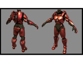 Halo 5 tuteurs hellcat armure construire 3d impression cosplay costume Maître chef spartiate 3d print model - Mito3D