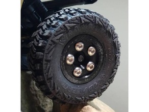 scx24 bead lock wheel vehicles axial deadbolt 3d print model - Mito3D