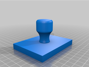 latex stamp - 9x7 frame handle office 3d print model - Mito3D