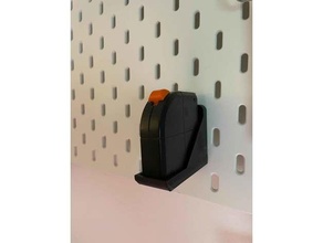 ikea skadis tape measure holder tool holders & boxes tapemeasure 3d print model - Mito3D