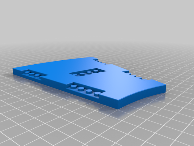 modular curve lego road construction toys compatible roadplate plate 3D print model - Mito3D