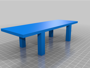 Mini Tabelle Puppenhaus Spielzeug Spiel Zubehör 3d print model - Mito3D