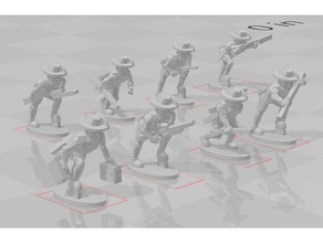 1-100 ww2 anzac soldiers pack 1 toy & game accessories wargame 3d print model - Mito3D