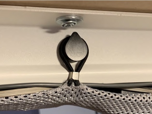 ikea rodolfo pie escritorio caucho banda cable administración red oficina tornillo 3D print model - Mito3D