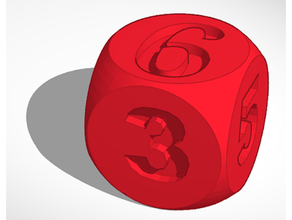 Würfel Zahlen Spielzeug Spiel Zubehör Autodesk Verschmelzung 360 Brettspiel Brettspiele Tafel Realität Ender 3 freecad Spiele Nummer Basteln 3d print model - Mito3D