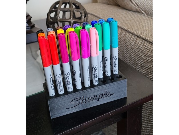 sharpie ultra fine marker holder tool holders & boxes 3D print model - Mito3D