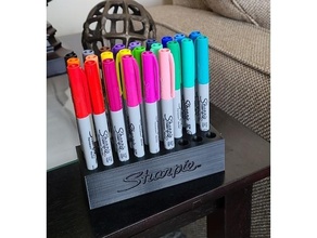 sharpie ultra fine marker holder tool holders & boxes 3d print model - Mito3D