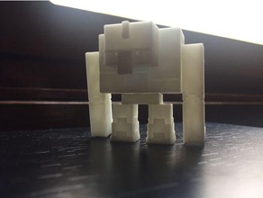 Bö Golem Minecraft Dungeons Modell Roboter Aktion Zahl agressive artikuliert Charakter Verlies Spiel Lego Youtube 3d print model - Mito3D