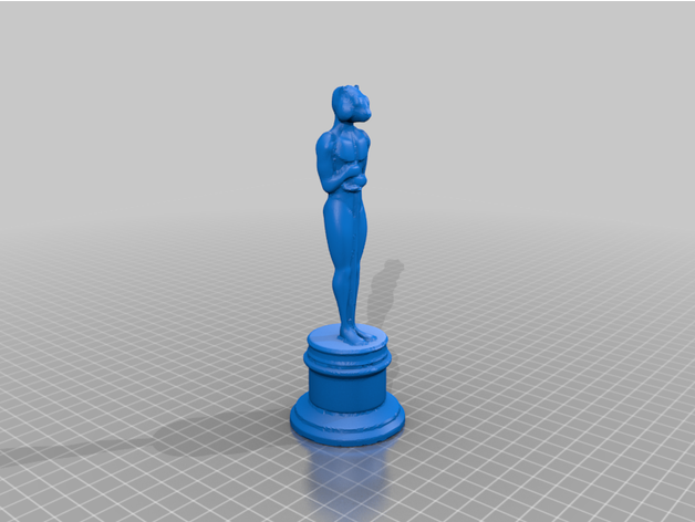 Murmeltier Oscar Schweinskarre Skulpturen vergeben Statue Statuette Trophäe 3D print model - Mito3D