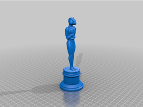 groundhog oscar - hogscar sculptures award statue statuette trophy 3d print model - Mito3D