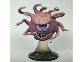 beholder large size creatures dnd miniature 28mm tabletop gaming 3d print model - Mito3D