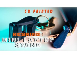 Laptop Mini Stand Schlüsselanhänger Realität Ender 3 DIY tragbar 3d print model - Mito3D