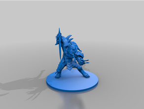 Rengar Liga Legenden scannt Repliken Champion lol Moba Statue 3d print model - Mito3D