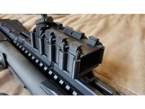 glock dobrando p rail mag suporte esporte ar livre 9mm revista kel tec keltec picatinny 2000 3d print model - Mito3D