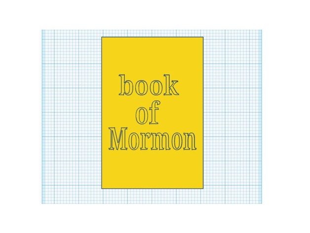 livro mórmon decoração lds 3D print model - Mito3D