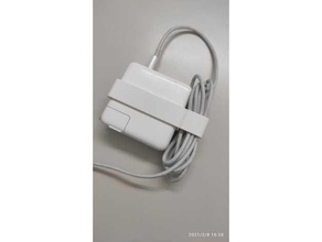 macbook pro power brick cable holder 3d print model - Mito3D