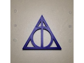 mortale doni simbolo segni loghi Harry vasaio Hogwarts jk canottaggio 3d print model - Mito3D