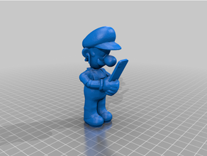 luigi Telefono + airpods 3d stampa facile Stampa Mario 3d print model - Mito3D