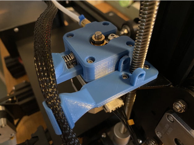 ender 3 pro filament guider coq nain mangeoire 3d impression améliorer 3D print model - Mito3D