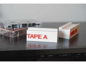 cassette tape playing shelf organization 3d print model - Mito3D