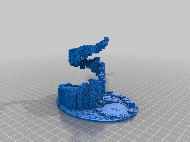 base embelezamento necron foice jogos 3D print model - Mito3D