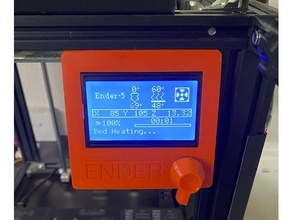 ender 5 display relocate 3d printer parts ender5 ender5pro lcd 3d print model - Mito3D