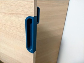 ikea galant compatible door drawer handle office ikeahack hack 3d print model - Mito3D
