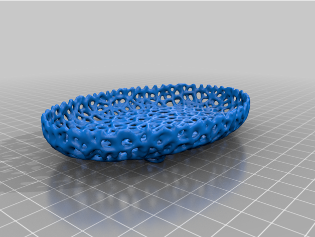 oval voronoi jabón plato casa 3d 3D print model - Mito3D
