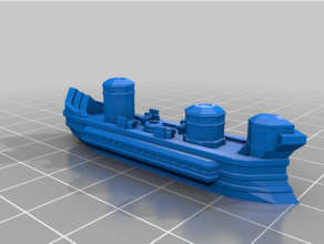 boatwars - fantasy medieval style ships toys & games boats minis nautical rpg wargaming 3d print model - Mito3D