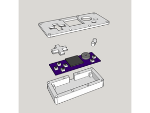 retrorocket handheld game console electronics 3d print model - Mito3D