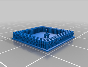 2mm napoleonic skirmishers & squares games wargaming 3d print model - Mito3D