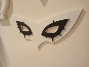 25d Joker Maske Persona 5 2d Kunst 3d print model - Mito3D