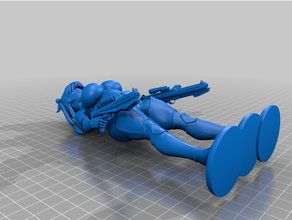 anime style trooper remix people 3d print model - Mito3D
