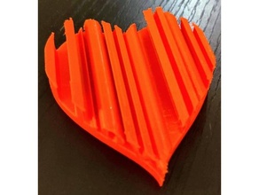 3d coração amar arte 3dheart presente namorados presentes 3d print model - Mito3D