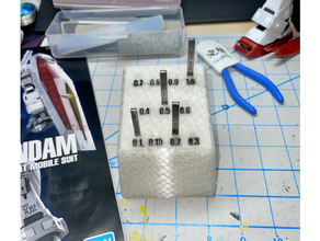 sab Panel Meißel Halter Unterstützung Desktop Caddie gunpla Modell Hobby Werkzeug Inhaber Boxen Gundam Rahmen 3d print model - Mito3D