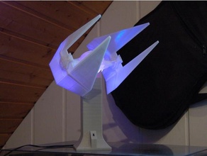 attacher intercepteur lampe mod LED décor guerres étoiles étoile combattant 3d print model - Mito3D