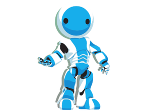 logo razione robot en sollievo couleur segni loghi 3d print model - Mito3D