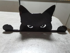 cat+guard+free+standing animais 3d print model - Mito3D