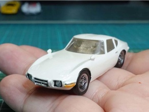 toyota 2000gt vehicles miniature car 3d print model - Mito3D