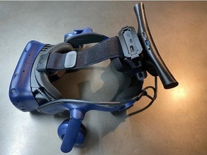 htc vive pro wireless headset mounted battery case virtual reality vr 3d print model - Mito3D