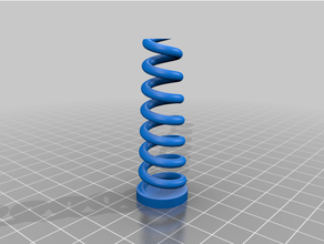 spiralfeder aus petg 3d printing achsenfederung auto achse feder 3d print model - Mito3D