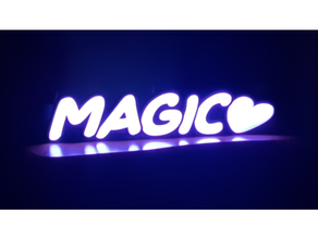 led magic decor decoration light valentines day gifts 3d print model - Mito3D