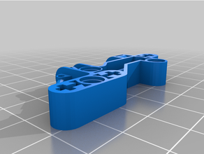 lego technic beam 1 3 7 4 axleholes holes 41672 construction toys bionicle compatible 3d print model - Mito3D