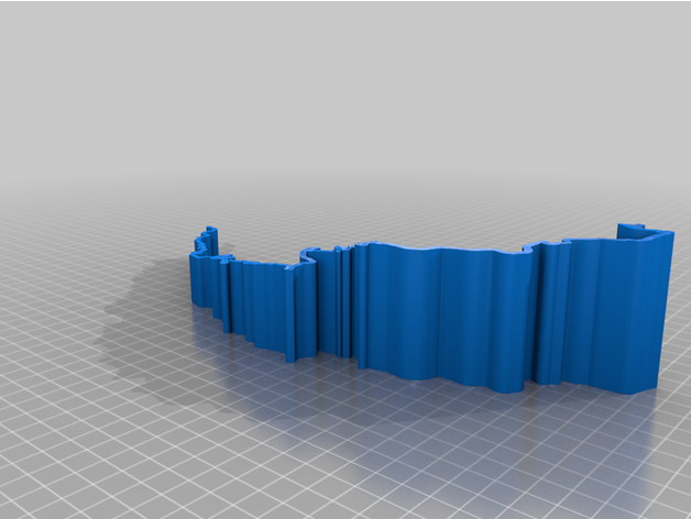 Hechte Gipfel Hügel steigen Wagen Elevation Rennauto Laufbahn 3D print model - Mito3D