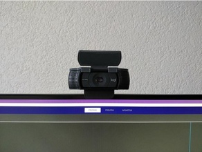logitech c920 webcam copertina guaina separato telecamera adattatore privacy scudo 3d print model - Mito3D