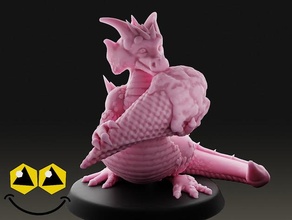 dondurma ejderhası masaüstü minyatür oyuncaklar oyunlar dnd Zindanlar ejderhalar 3d print model - Mito3D