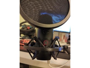 mavi Yeti şok binmek ses mikrofon 3d print model - Mito3D