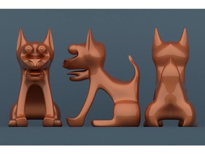 cuidando perro juguetes juegos cariñoso juguete 3d print model - Mito3D